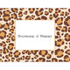 Brown Leopard Folded Note Cards Image 3 of 3